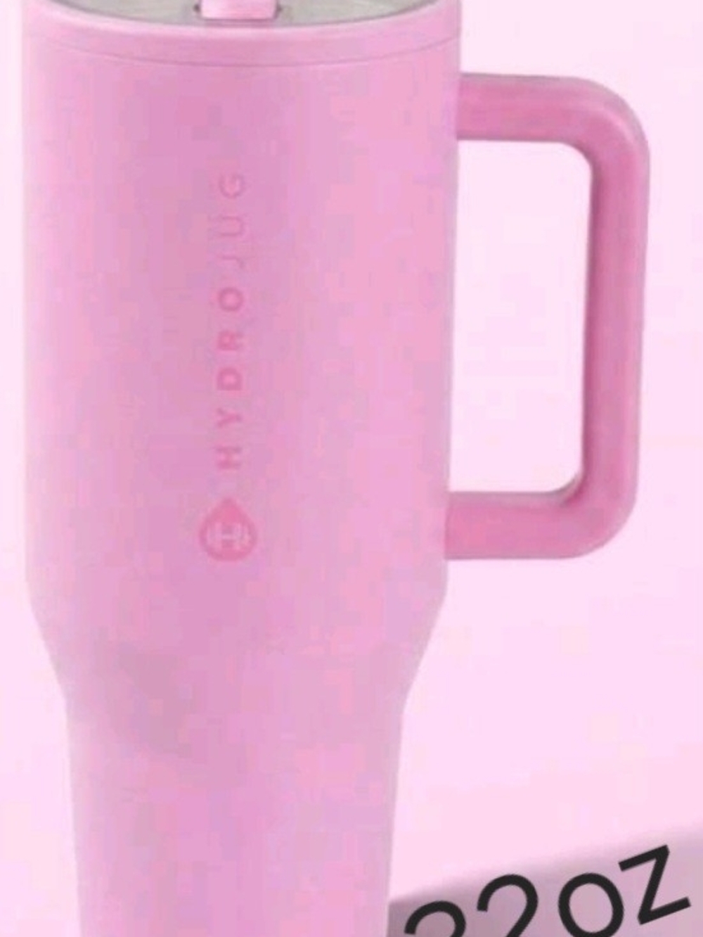 32oz HydroJug Pink Insulated Travel Mug with Handle